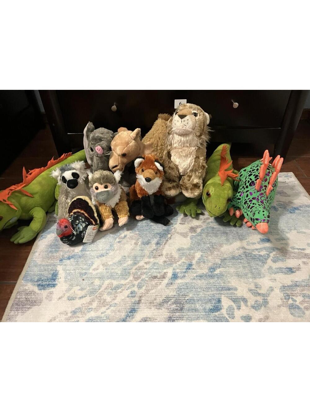 Wild Republic Lot Of 10 Plush Realistic Stuffed Animals EUC